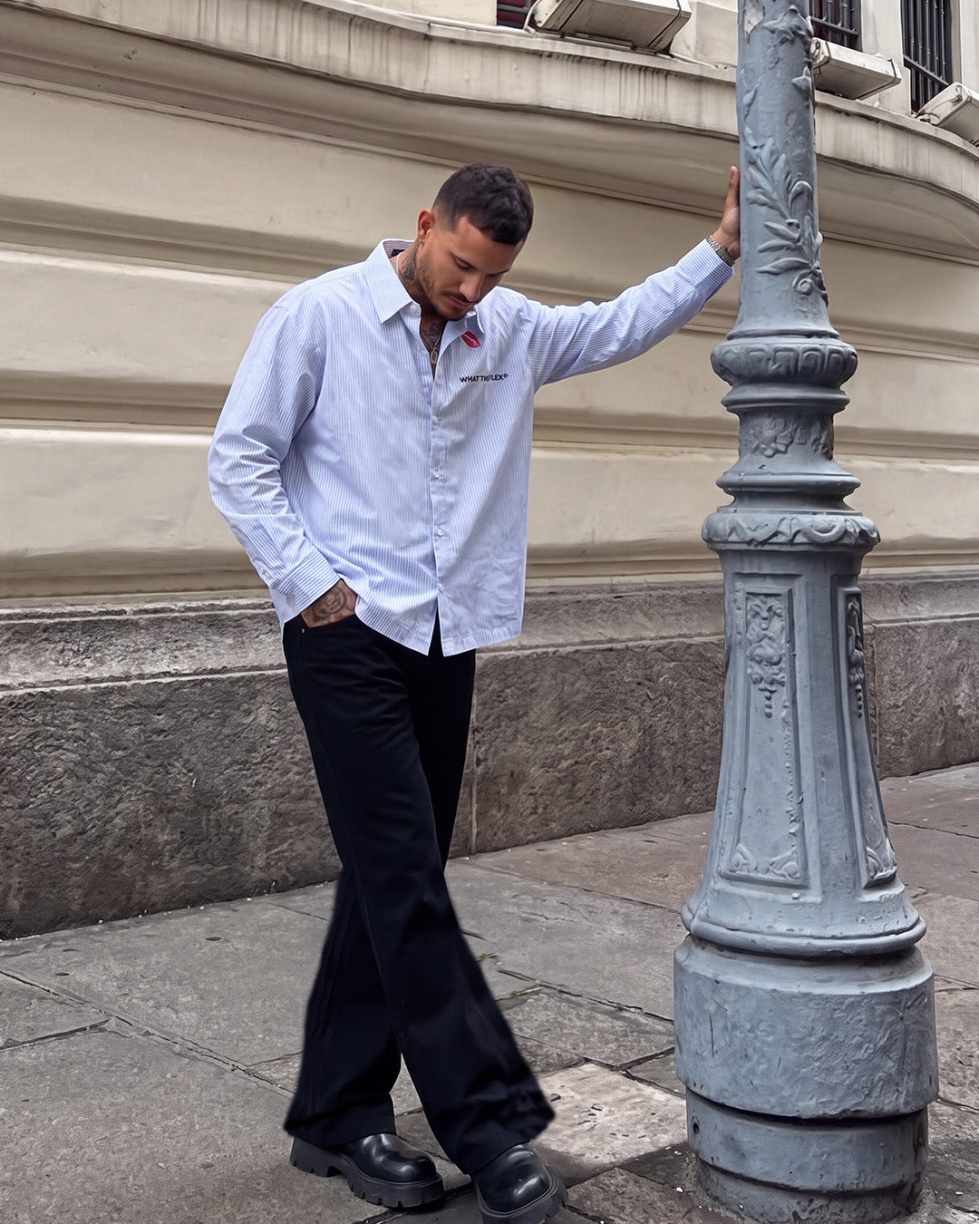 No Date Full Sleeve Stripe Shirt