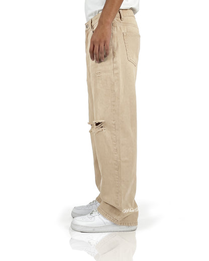 Oat Rugged Baggy Jeans