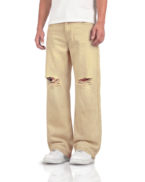 Oat Rugged Baggy Jeans