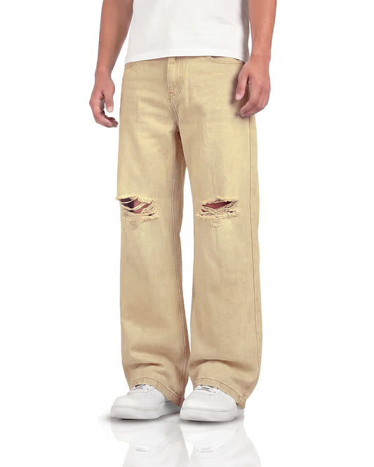 Oat Rugged Baggy Jeans
