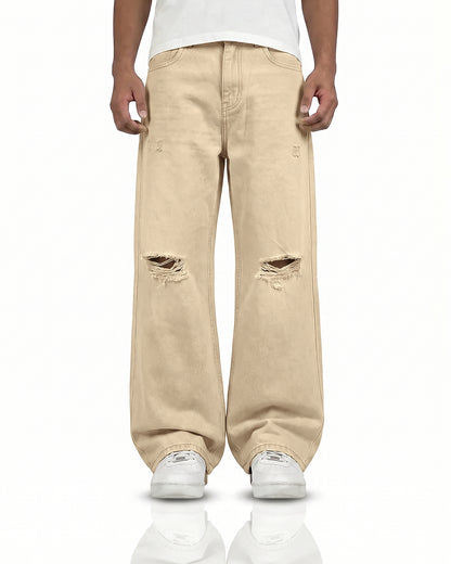 Oat Rugged Baggy Jeans