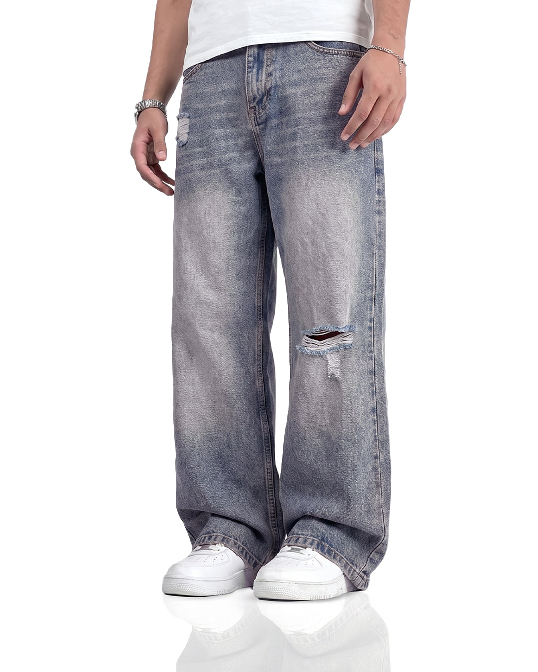 Ocean Fade Baggy Denim Jeans