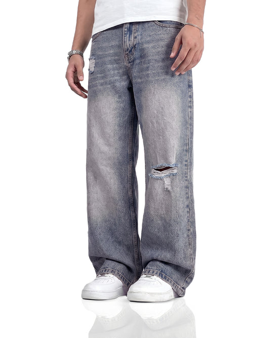 Ocean Fade Baggy Denim Jeans
