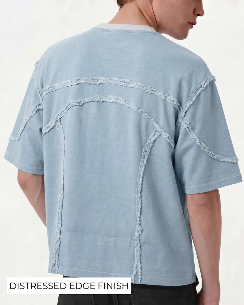 Offset Blue Denim T-shirt