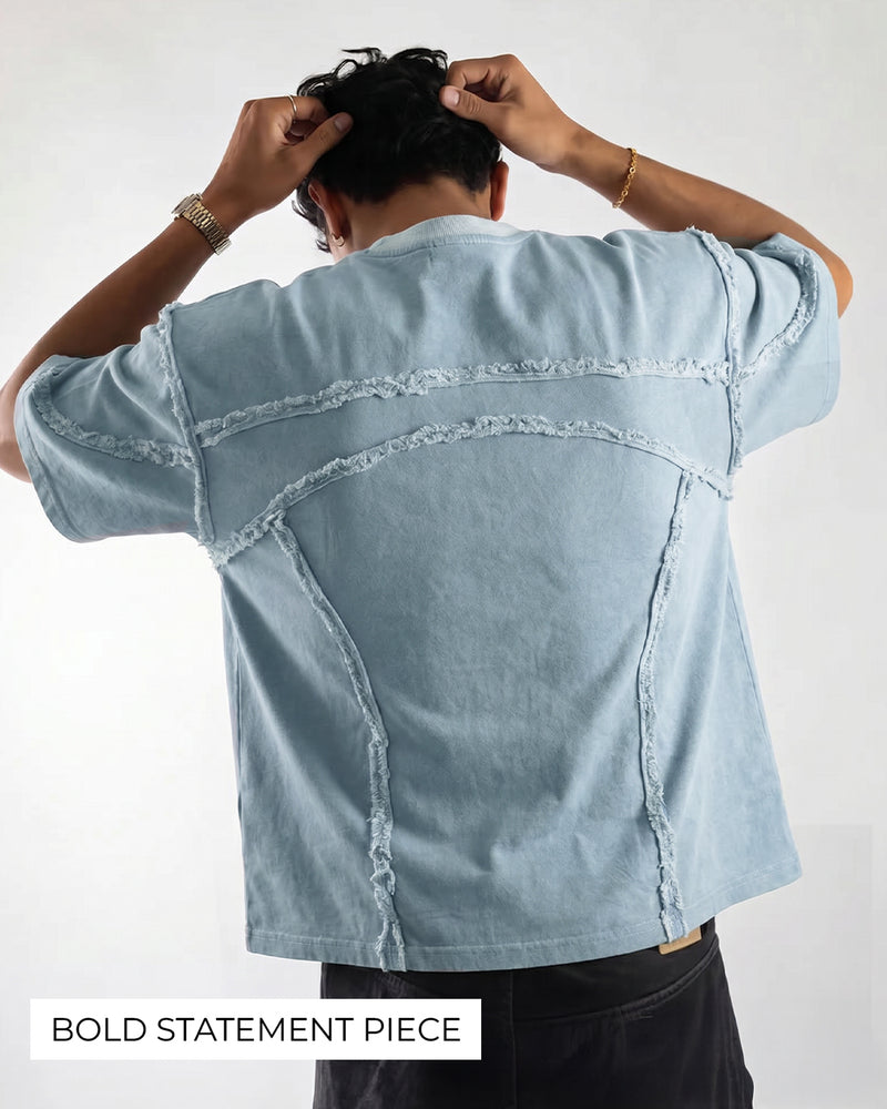 Offset Blue Denim T-shirt