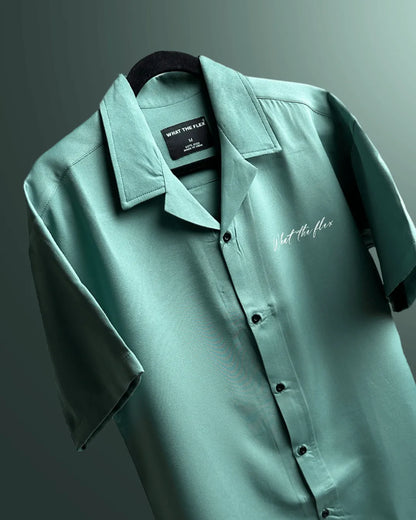 oversized bowling shirt 
