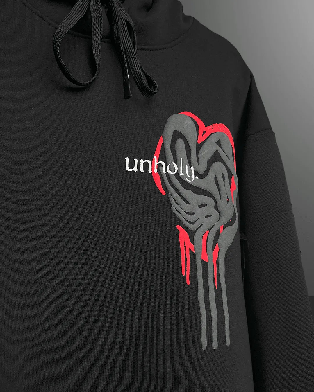 oversized printed hoodie 