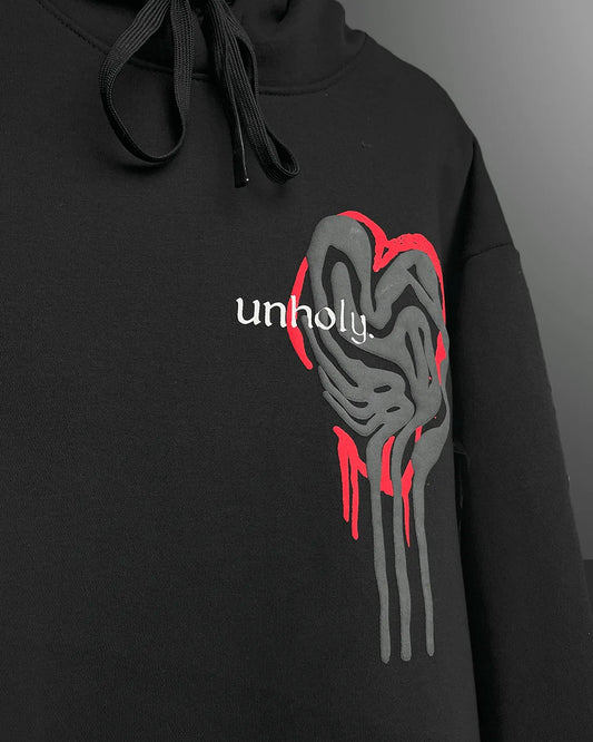 oversized printed hoodie 