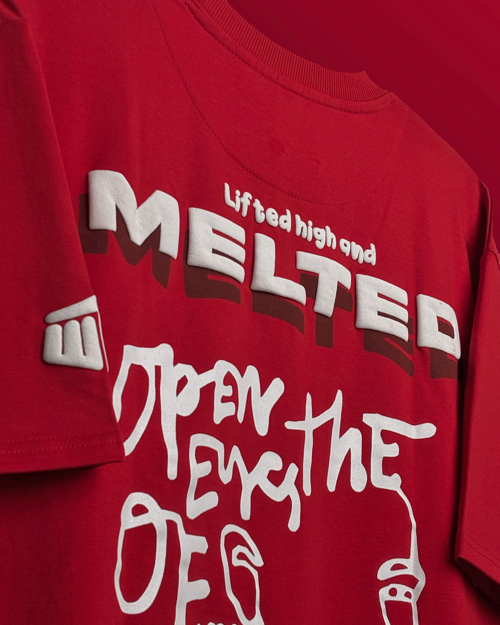 oversized red t shirt