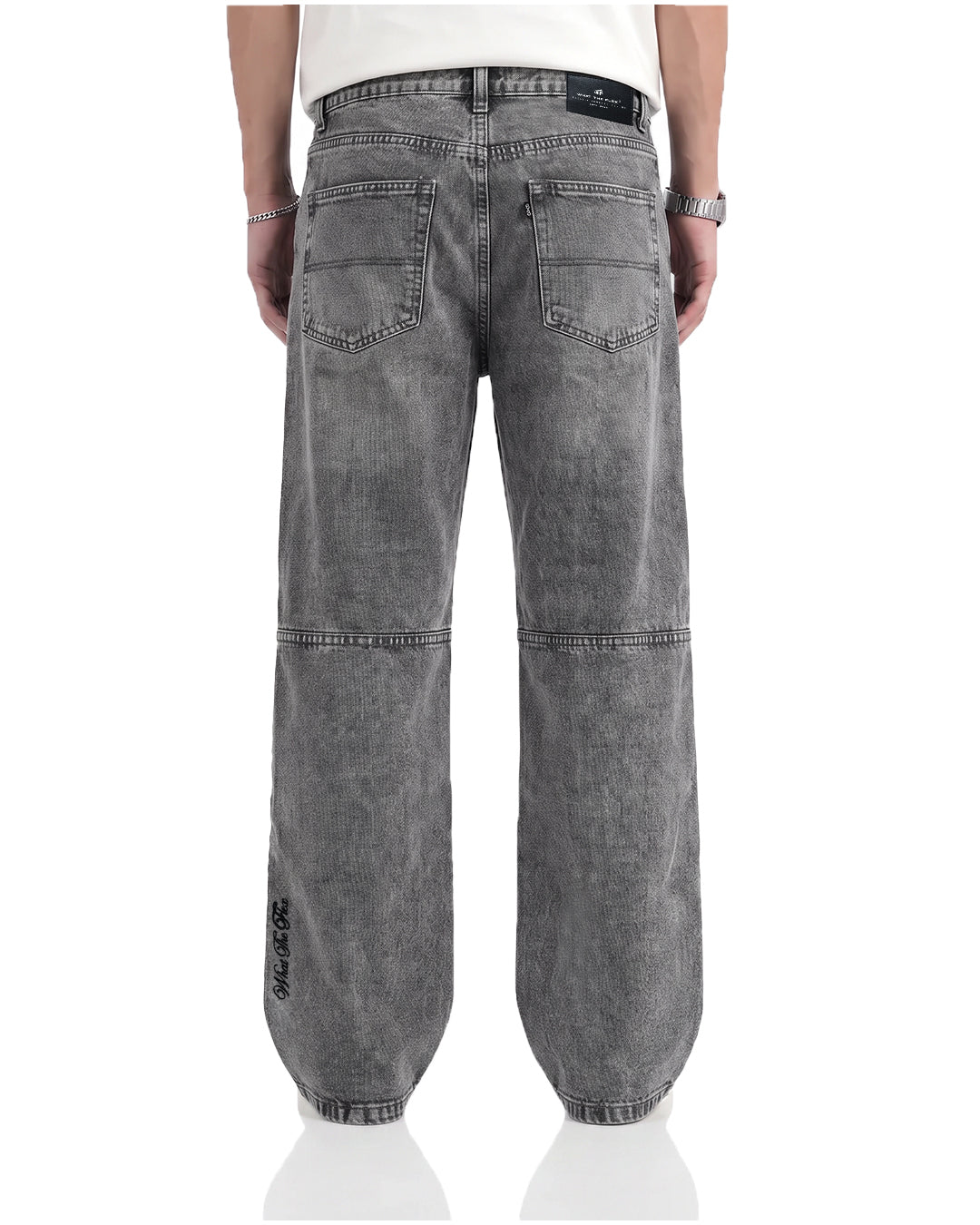 Panel 01 Grey Straight Cut jeans