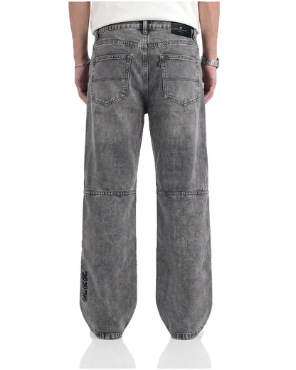 Panel 01 Grey Straight Cut jeans