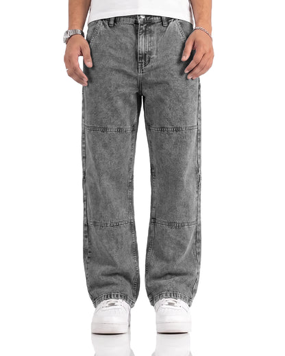 Panel 01 Grey Straight Cut jeans