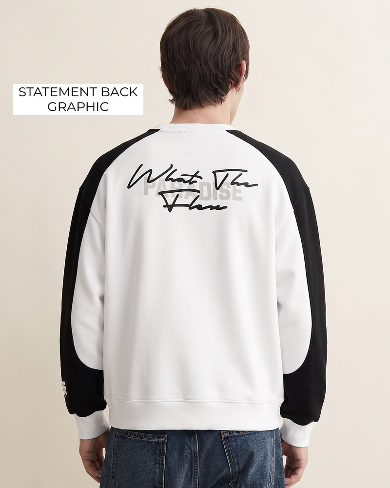 Paradise Oversized White Sweatshirt
