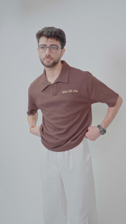 Burnt Brown Polo T-Shirt