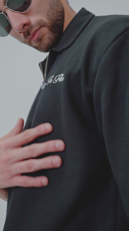 Ash Black Polo T-Shirt