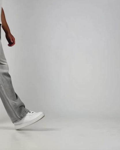 Ash Grey Baggy Denim Jeans