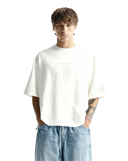 Raw Off White Boxy-Fit T-Shirt