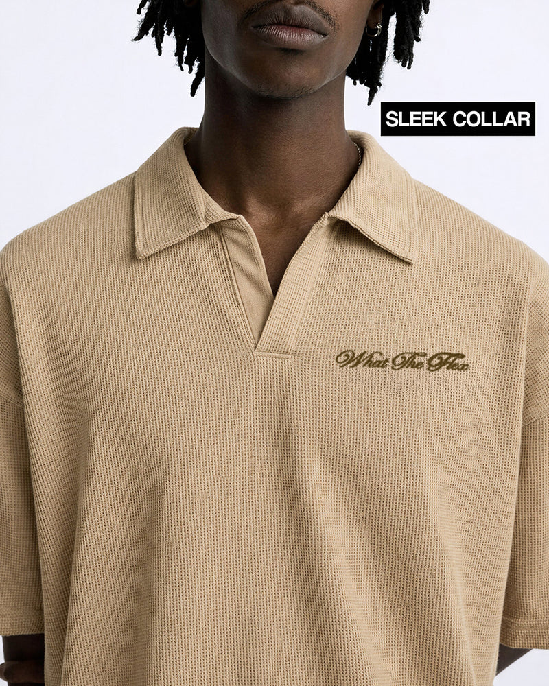 Raw Beige Polo T-Shirt