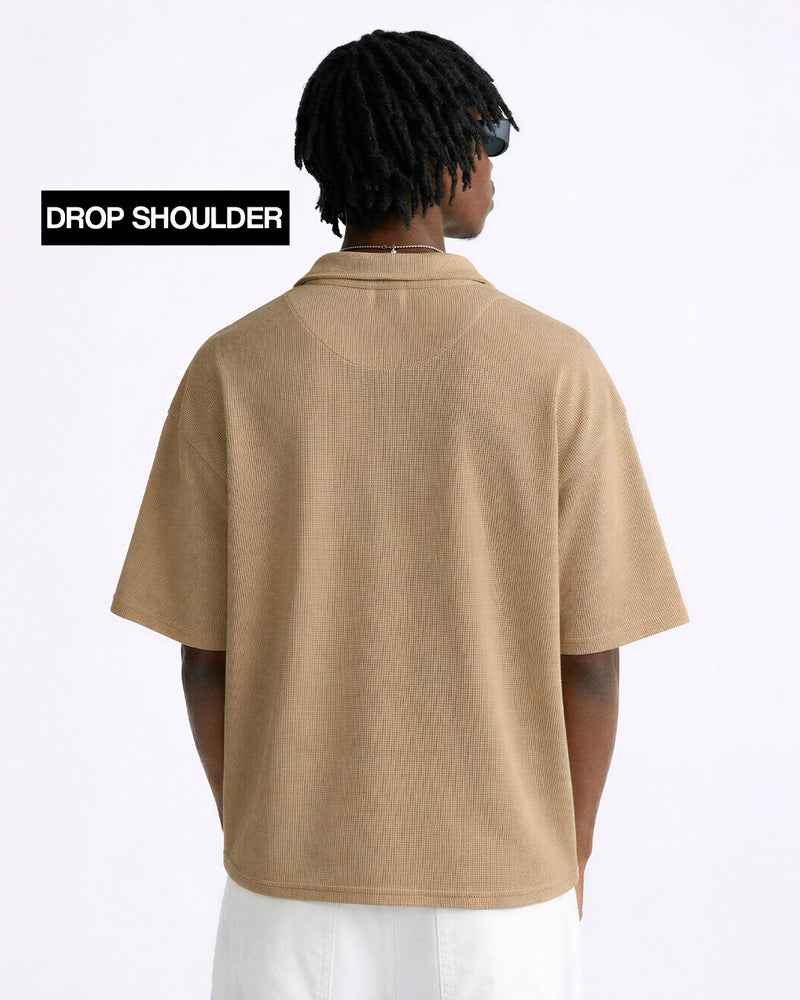 Raw Beige Polo T-Shirt