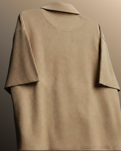Raw Beige Polo T-Shirt