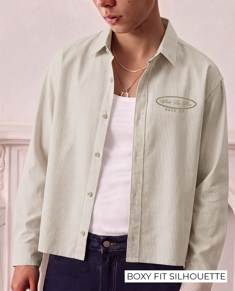Self Love Club Full Sleeves Striped Shirt