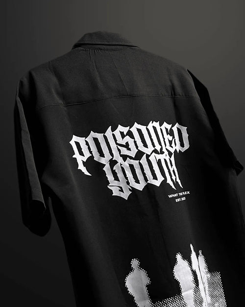 Poisoned Youth Bowling Shirt - WHAT THE FLEX