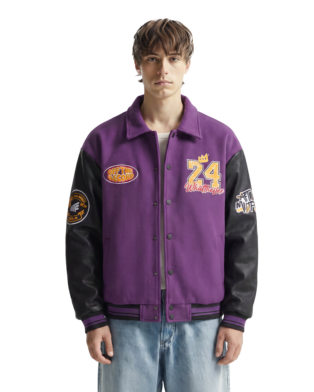 Take the Shot Purple Varsity Jacket