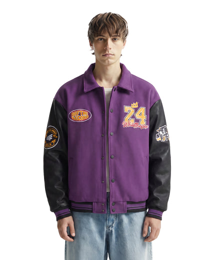 Take the Shot Purple Varsity Jacket