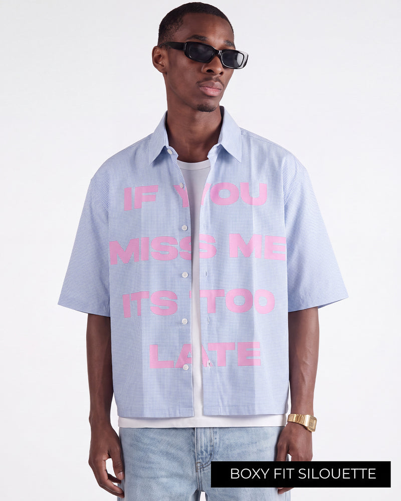 Too Late Half Sleeves Checks Shirt