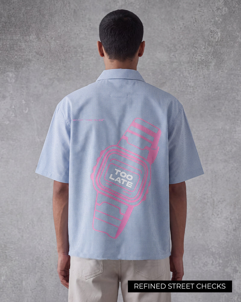 Too Late Half Sleeves Checks Shirt